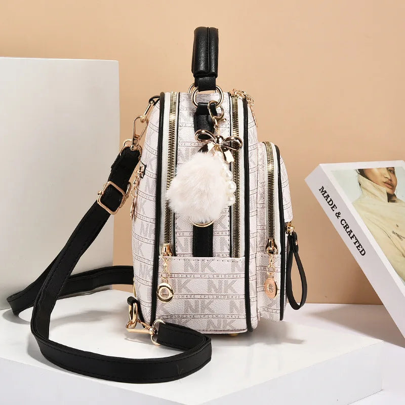 Classic Women Backpack Fashion School Bags Female Daily Shopping Girl Backpacks Schoolbags Versatile Leisure Travel Backpack