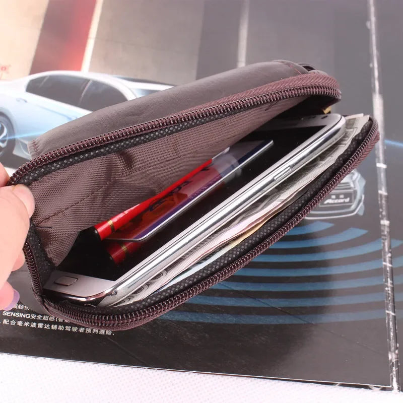 Men Genuine Leather Hip Bum Belt Bag Male Zipper Leather Phone Pouch Bag High Quality Waist Boy Fanny Packs Hand Bags Purses