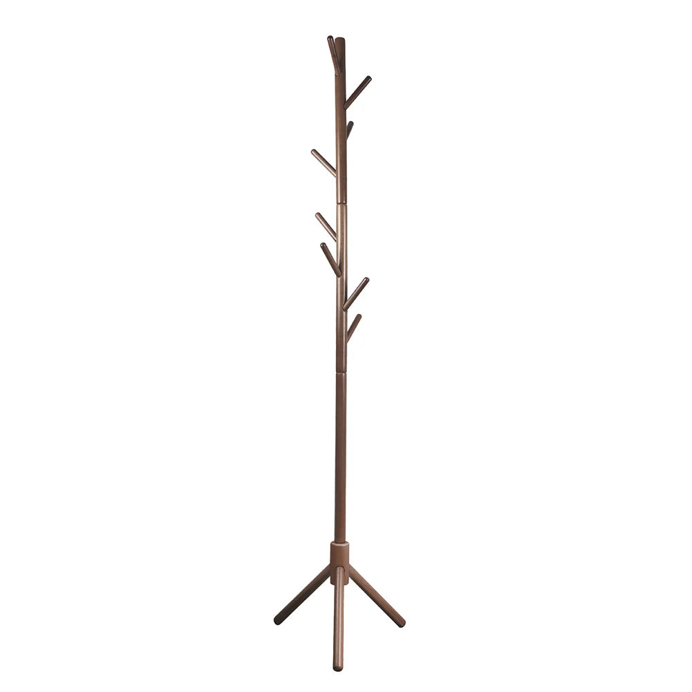 Solid Wood Coat Racks Stand Adjustable Height Clothes Hanger 8 Hook for Home Entryway Clothes Hat Scarves Handbags Rack