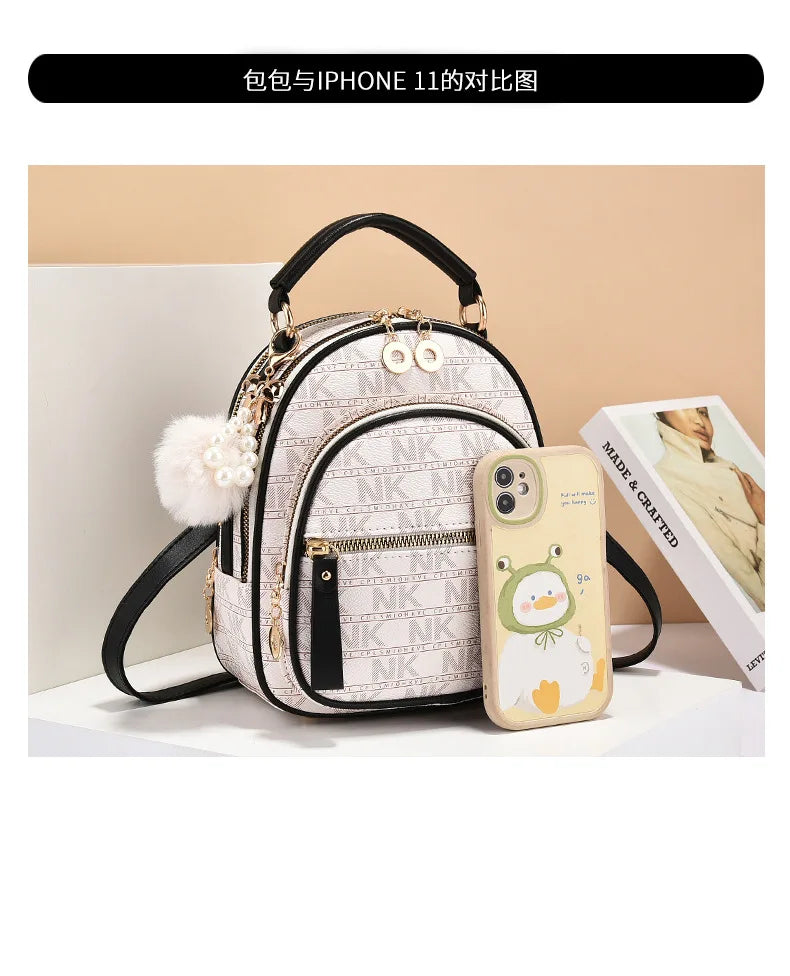 Classic Women Backpack Fashion School Bags Female Daily Shopping Girl Backpacks Schoolbags Versatile Leisure Travel Backpack