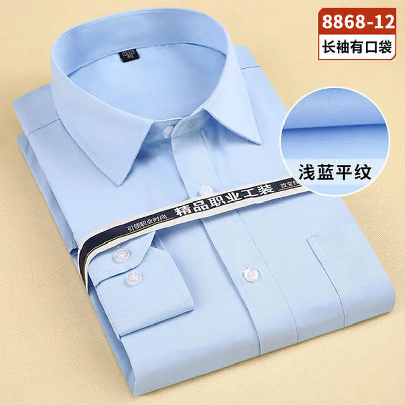 7XL 8XL Men's shirt Long sleeve large size Spring Summer Business cotton casual High quality fashion free wear breathable