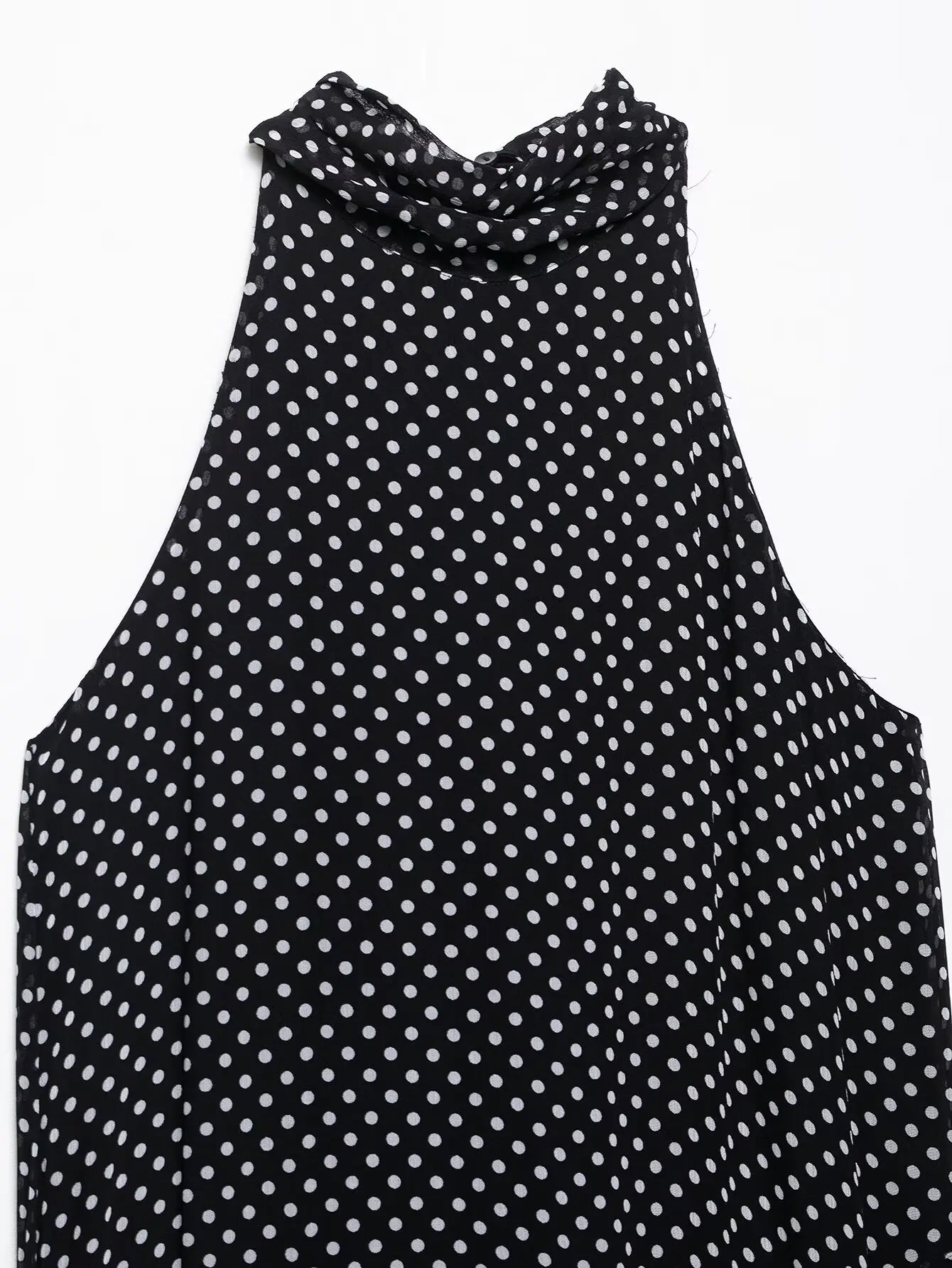 Women's Dresses New Spring 2025 Polka dot dress Sexy shoulders Irregular personality expanded maxi skirt Flowing  5289042