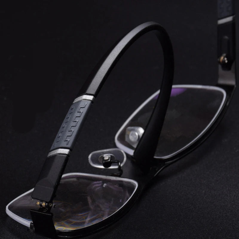 2024 Classic Men Reading Glasses Anti-radiation Presbyopia Half Frame Eyewear TR90 HD Business Eyeglasses Diopters 0 to +4.0