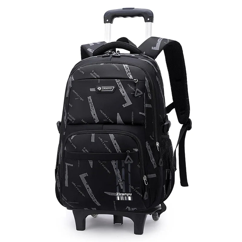 Trolley School Bags for Boys Children Rolling Backpack Elementary School Backpack with Wheels Student Book Bag Carry on Luggage