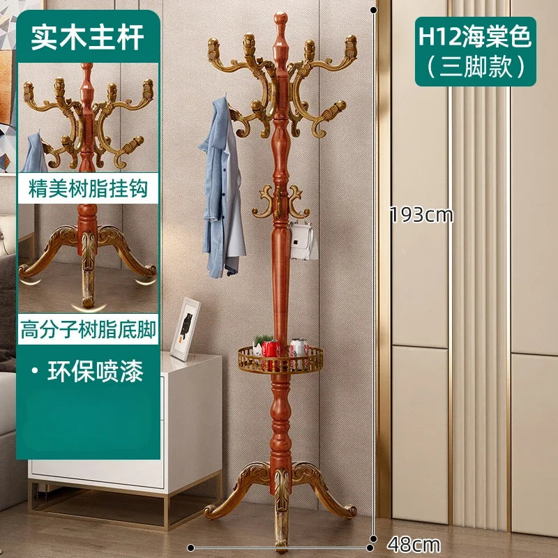 Clothes Rack for Hanging Clothes Solid Wood Birch Floor Standing Bedroom Vertical Tree Branch Shape Furniture Living Room Mueble