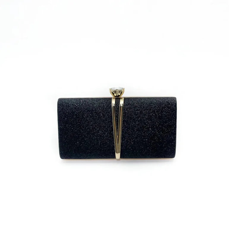 Shiny Glitter Evening Clutch Bag Women Wedding Purse Party Banquet Handbag Lady Elegant Daily Club Chain Crossbody Shoulder Bag