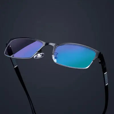 2024 Classic Men Reading Glasses Anti-radiation Presbyopia Half Frame Eyewear TR90 HD Business Eyeglasses Diopters 0 to +4.0
