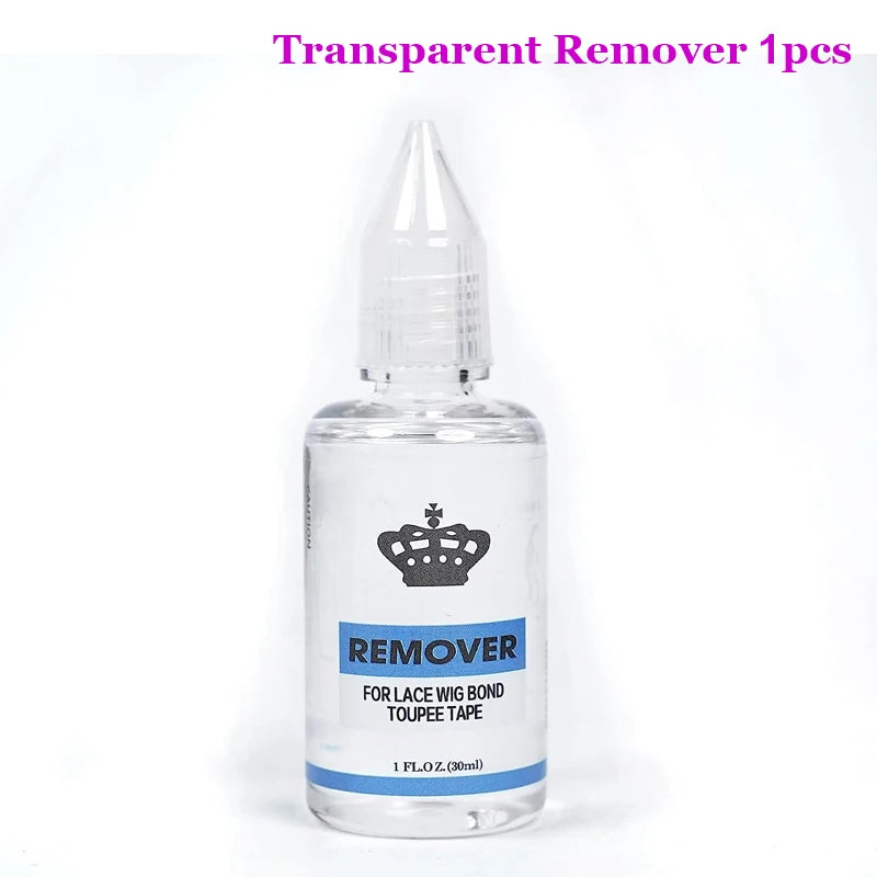 1Pcs Hair Glue Remover Yellow Adhesive Remover For Toupee 30ml Transparent Remover For Lace Wig Tape Remover For Hair Extensions