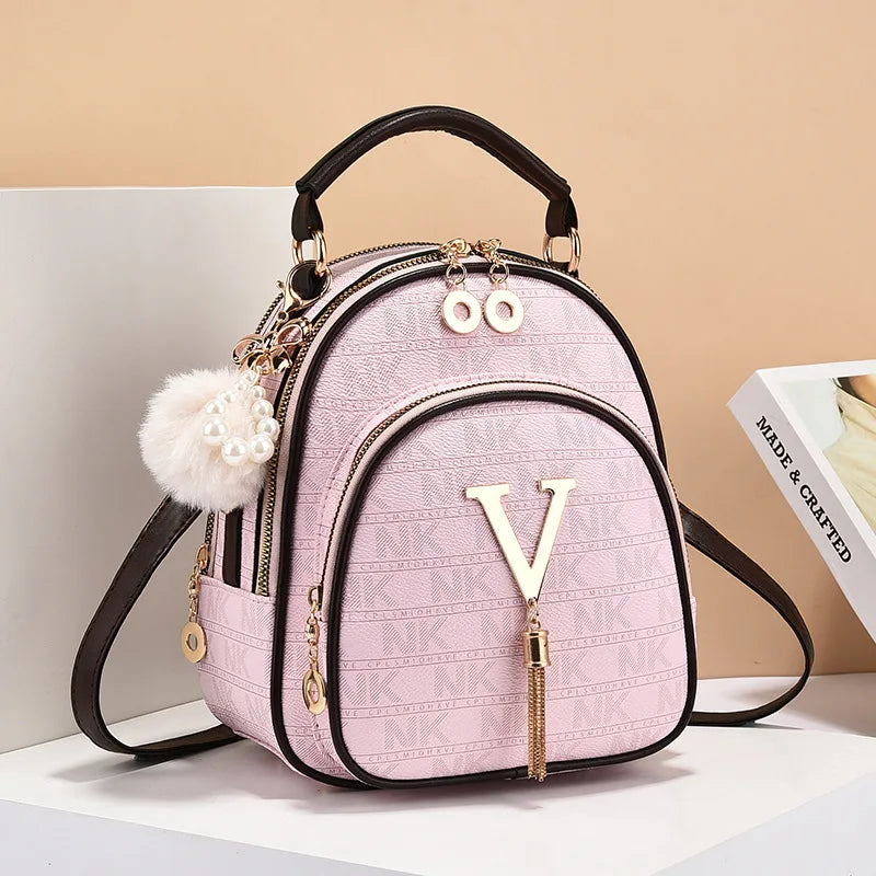 Classic Women Backpack Fashion School Bags Female Daily Shopping Girl Backpacks Schoolbags Versatile Leisure Travel Backpack