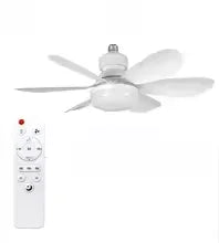 30/40W Ceiling Fan Lighting Color Temperature Modern Ceiling Mount Remote Control Dimmable Light Smart E27 Led Ceiling Fan Light