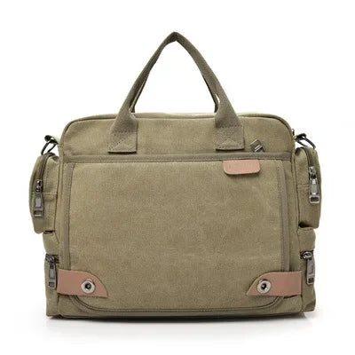 Tilorraine men handbag multi-function canvas men bag shoulder bags business casual crossbody messenger travel bags canvas bag