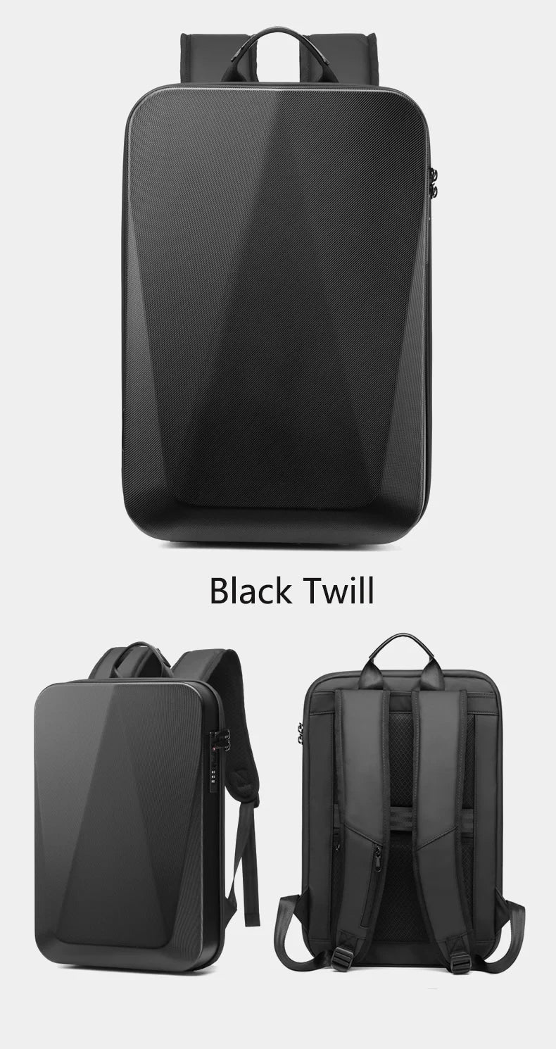 Men's 15.6" Laptop Hard Shell Backpack Waterproof Anti-theft Expandable TSA Lock Gaming Pack Luxury Business Backpack USB Charge