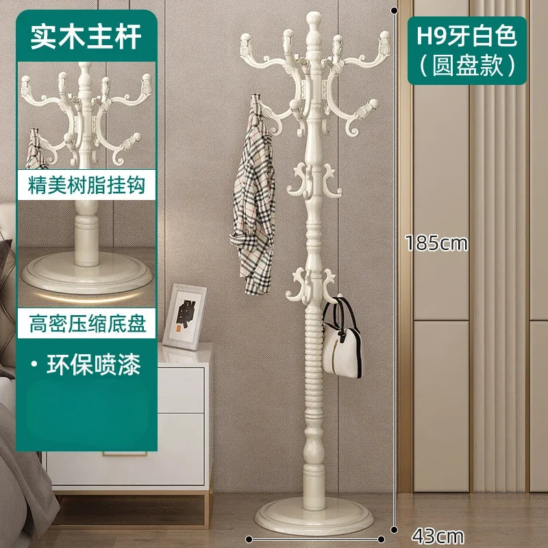 Clothes Rack for Hanging Clothes Solid Wood Birch Floor Standing Bedroom Vertical Tree Branch Shape Furniture Living Room Mueble