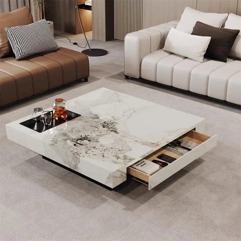 Minimalist Italian Coffee Table Living Room Decoration Aesthetic Modern Side Table Organizer Mesas Bajas Lounge Suite Furniture