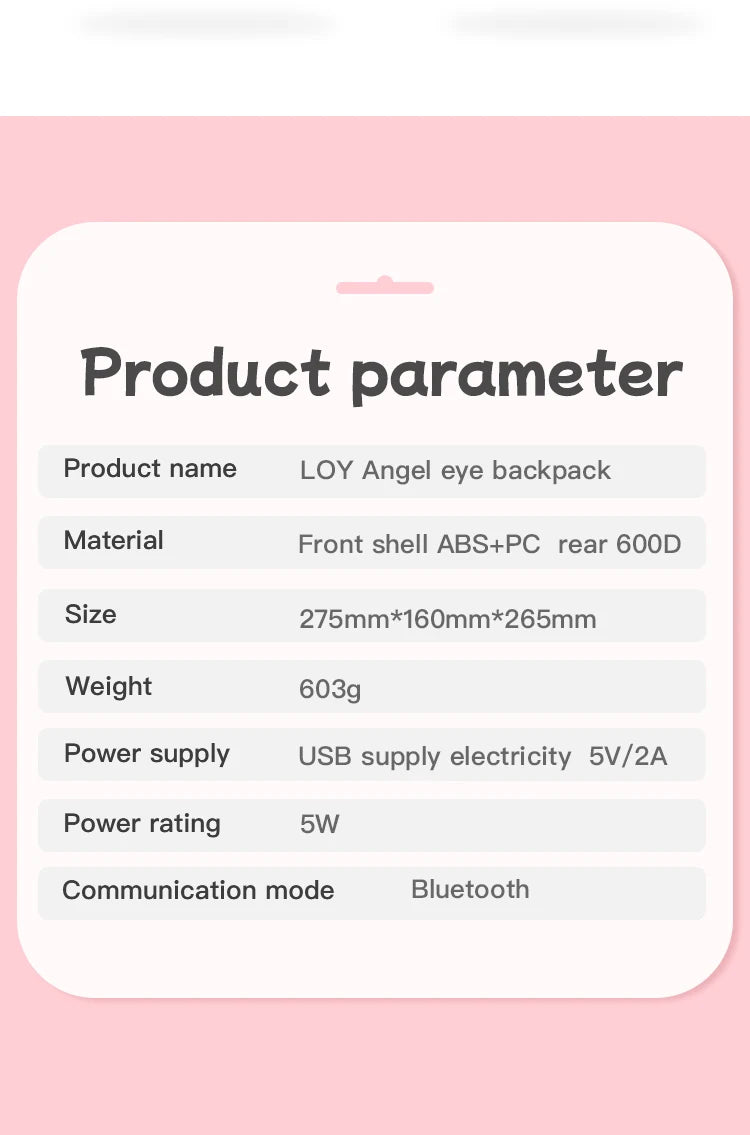 Women's backpack Led Screen Cell Phone Programming Pattern School backpacks Schoolbag Outdoor Knapsack children's bag waterproof