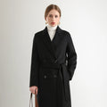 2025 Women's 100% Cashmere Thick Double sided Long Jacket Classic Multi functional Fashion Suitable for Business