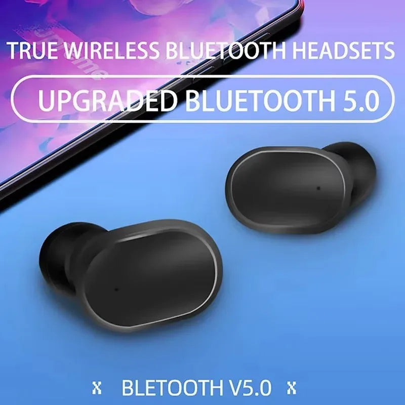 A6S TWS Wireless Bluetooth Headset with Mic Noice Cancelling Earphone Bluetooth Headphones