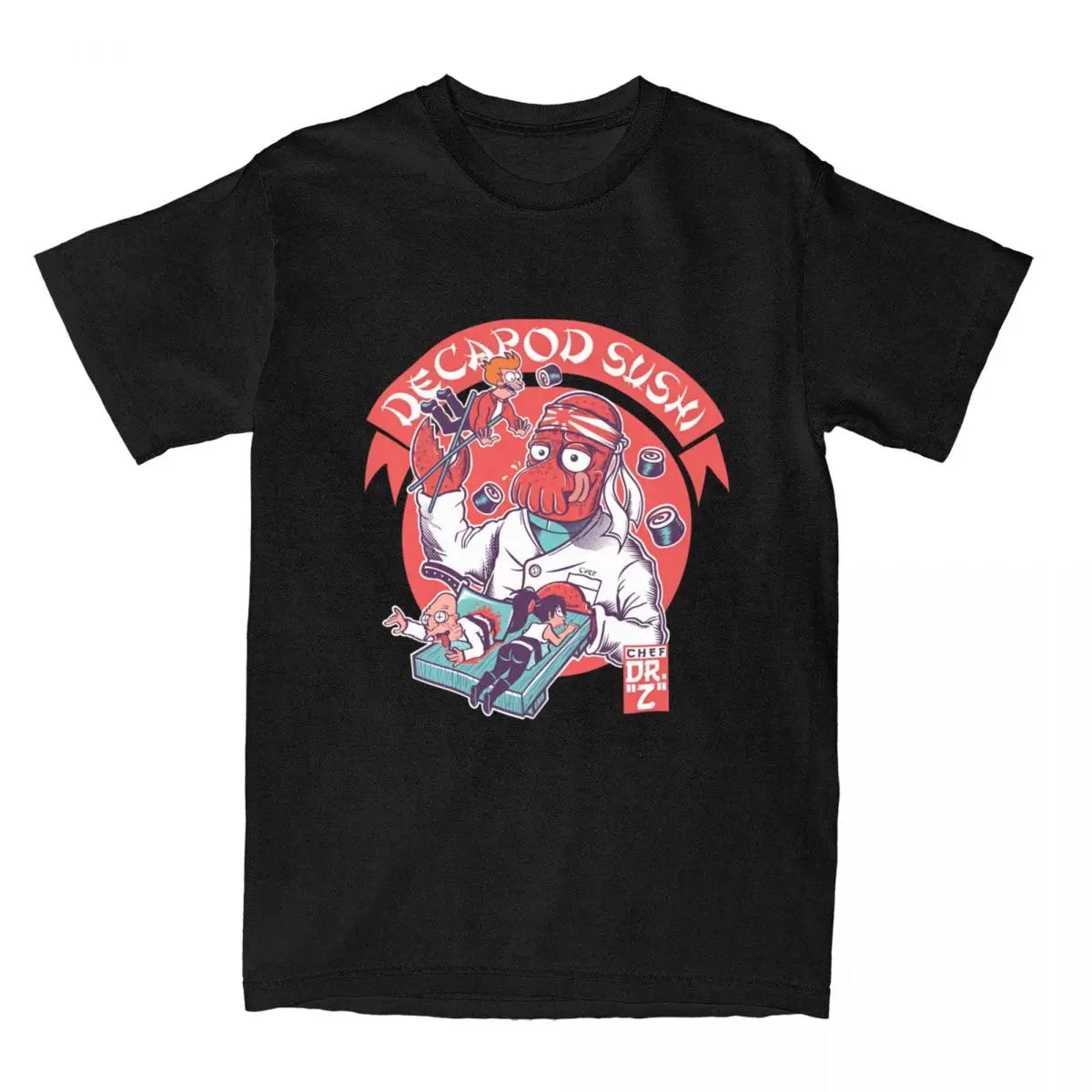 Men Women's Futuramas Comics T Shirts 100% Cotton Tops Novelty Short Sleeve Crewneck Tees 4XL 5XL 6XL T-Shirt