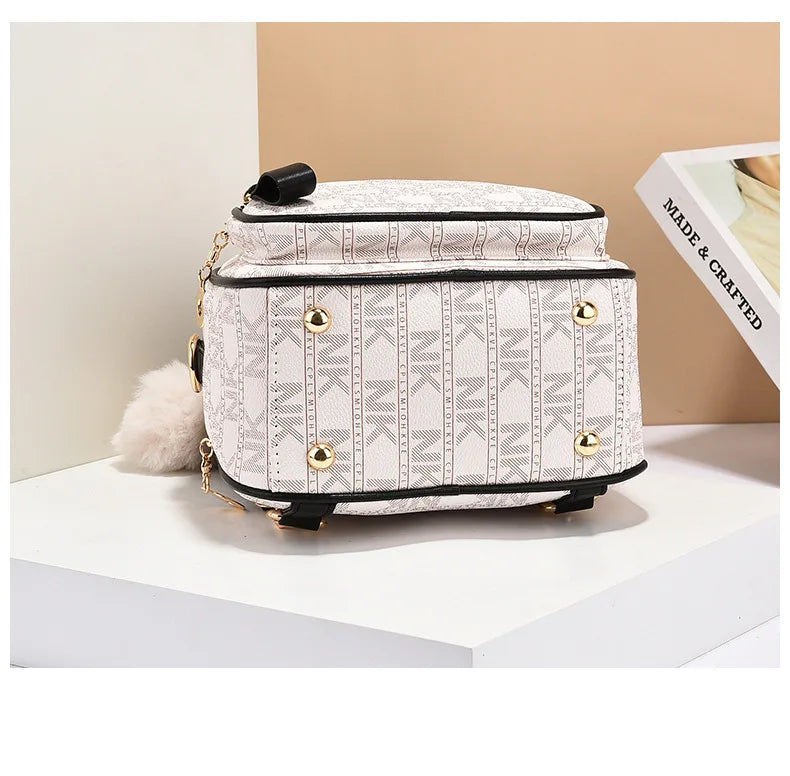 Classic Women Backpack Fashion School Bags Female Daily Shopping Girl Backpacks Schoolbags Versatile Leisure Travel Backpack