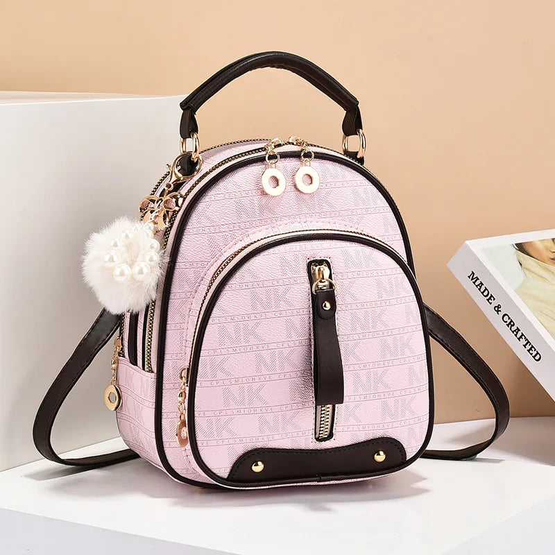 Classic Women Backpack Fashion School Bags Female Daily Shopping Girl Backpacks Schoolbags Versatile Leisure Travel Backpack