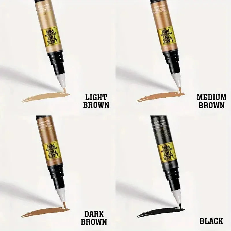 Lace Tint Pen for Wigs - Long-Lasting Natural-Looking High Viscosity Hair Color Easy Apply for All Hair Types
