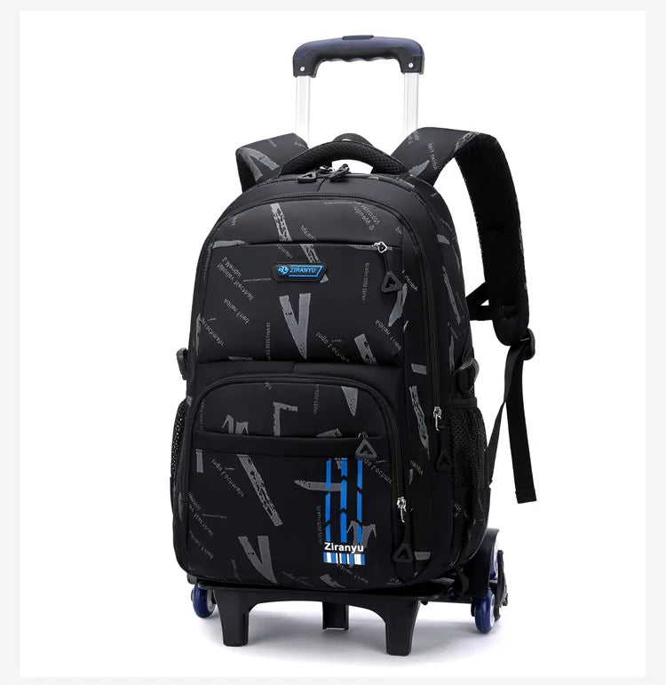 Trolley School Bags for Boys Children Rolling Backpack Elementary School Backpack with Wheels Student Book Bag Carry on Luggage