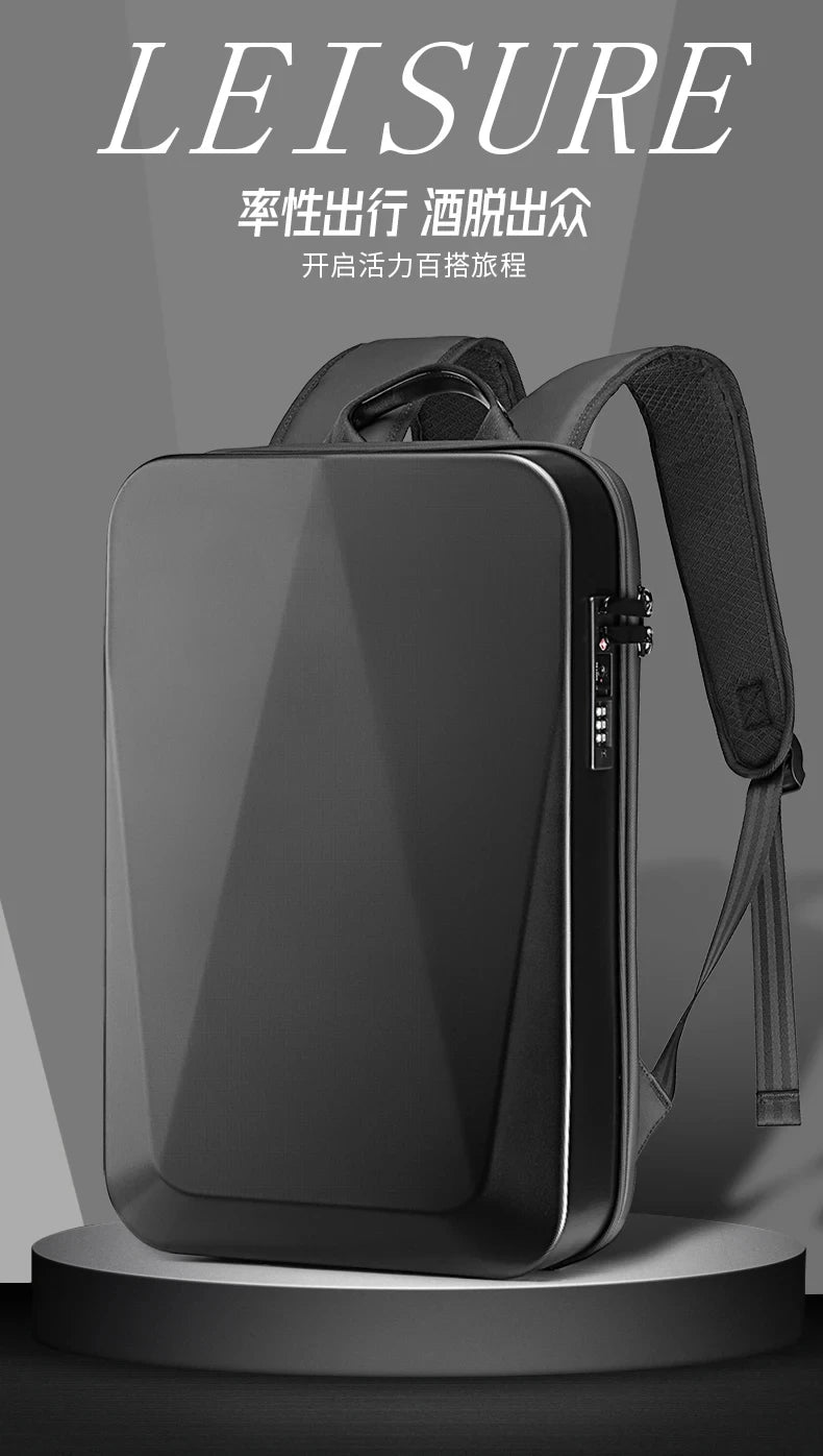 Men's 15.6" Laptop Hard Shell Backpack Waterproof Anti-theft Expandable TSA Lock Gaming Pack Luxury Business Backpack USB Charge