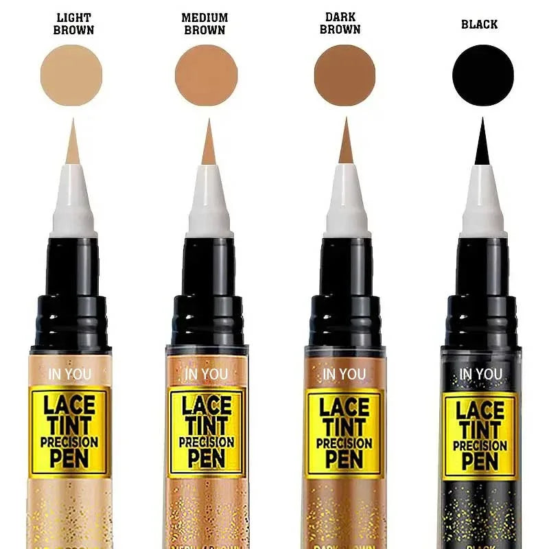 Lace Tint Pen for Wigs - Long-Lasting Natural-Looking High Viscosity Hair Color Easy Apply for All Hair Types