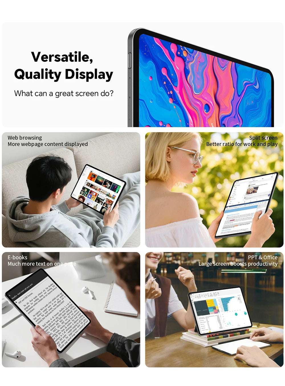Teclast ArtPad Pro 12.7" 2.2K Display 8GB(+12G) 256GB MediaTek Helio G99 10000mAh 30W Android 15 Tablet PC 4G LTE Global Version
