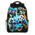 Burning Flame Game Controller Backpacks for Boy and Girls Best Gifts 2D Flat Cartoon School Backpack for Children