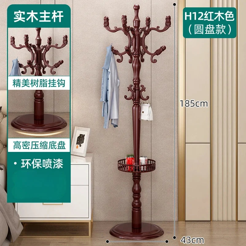 Clothes Rack for Hanging Clothes Solid Wood Birch Floor Standing Bedroom Vertical Tree Branch Shape Furniture Living Room Mueble
