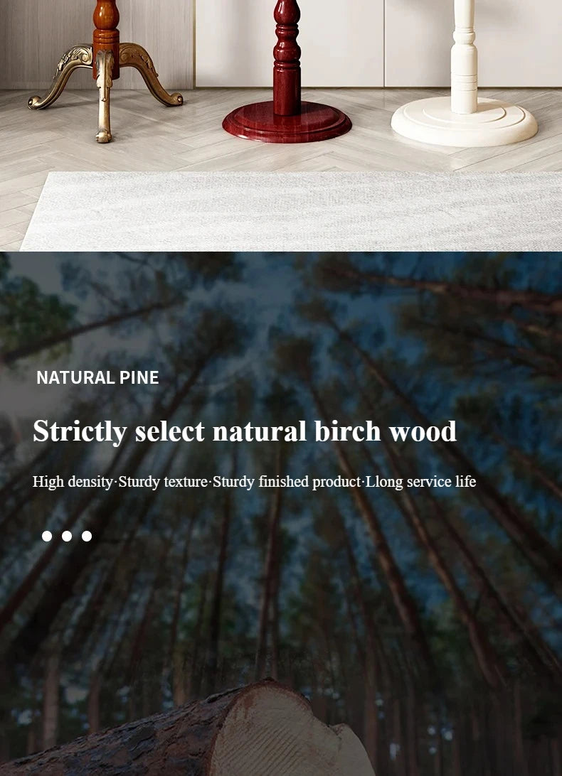 Clothes Rack for Hanging Clothes Solid Wood Birch Floor Standing Bedroom Vertical Tree Branch Shape Furniture Living Room Mueble
