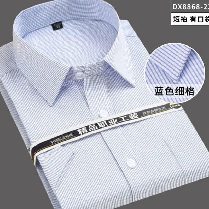 7XL 8XL Men's shirt Long sleeve large size Spring Summer Business cotton casual High quality fashion free wear breathable