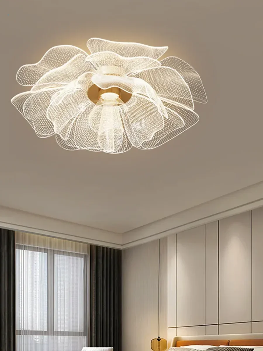 Nordic Flower Ceiling Lights for Bedroom Balcony Hallway Ceiling Chandelier Minimalist Decor Indoor Lighting Lusters Luminaires