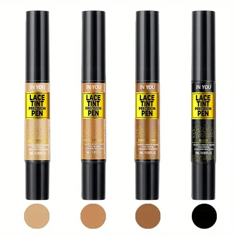 Lace Tint Pen for Wigs - Long-Lasting Natural-Looking High Viscosity Hair Color Easy Apply for All Hair Types