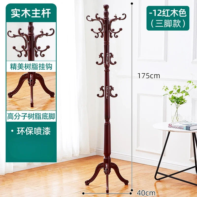 Clothes Rack for Hanging Clothes Solid Wood Birch Floor Standing Bedroom Vertical Tree Branch Shape Furniture Living Room Mueble