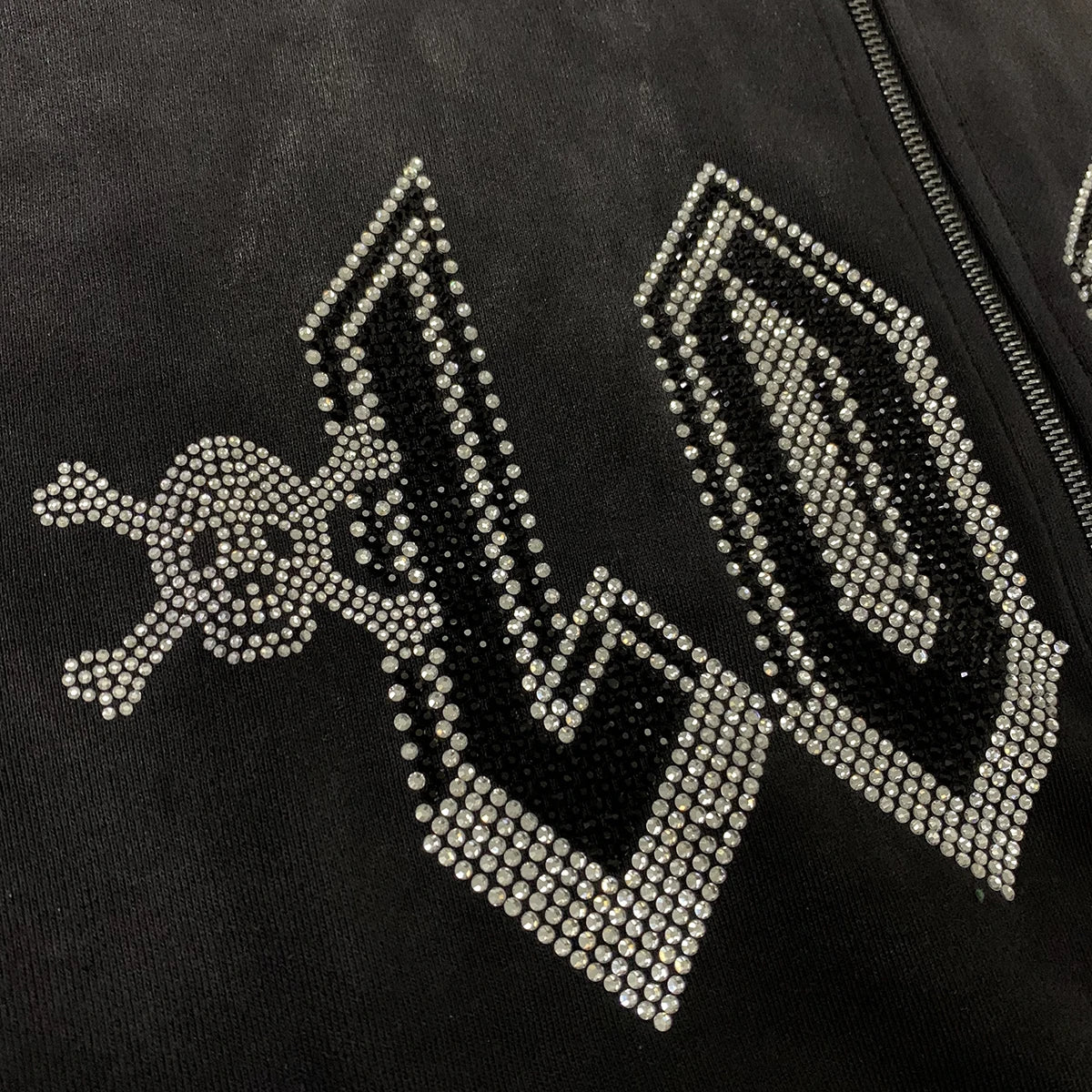 High Street Lose Rhineston Brilliant Shinning Zipper Hooded Hoodies for Men Cardigan Terry Loose Casual Sweatshirt Jacket