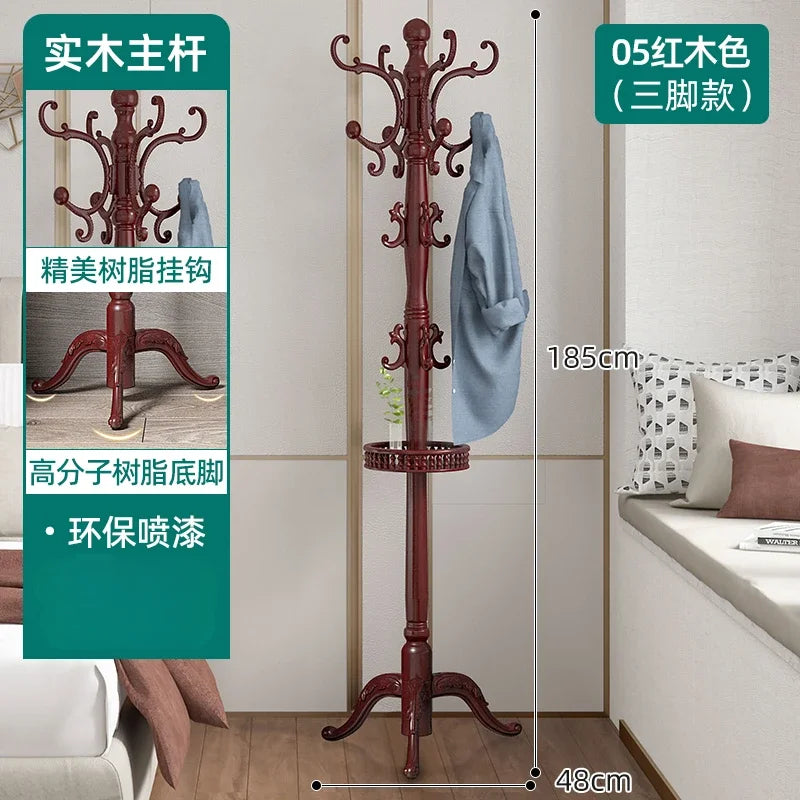 Clothes Rack for Hanging Clothes Solid Wood Birch Floor Standing Bedroom Vertical Tree Branch Shape Furniture Living Room Mueble