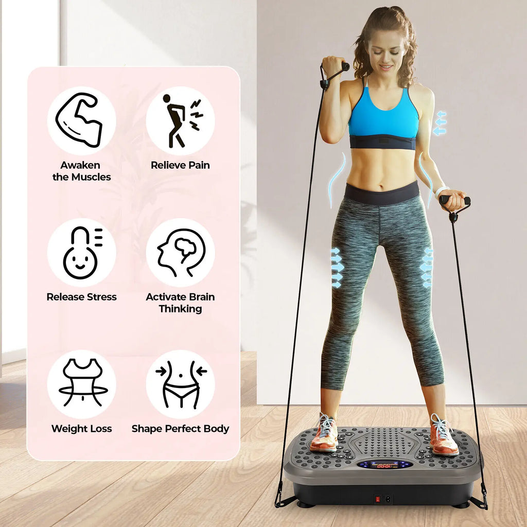 Vibration Plate Exercise Machine, Vibration Plate for Lymphatic Drainage, Whole Body Workout Vibrate Fitness Platform