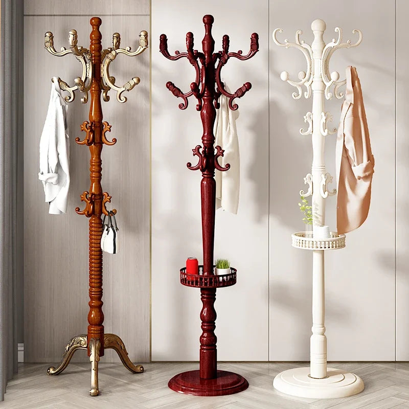 Clothes Rack for Hanging Clothes Solid Wood Birch Floor Standing Bedroom Vertical Tree Branch Shape Furniture Living Room Mueble